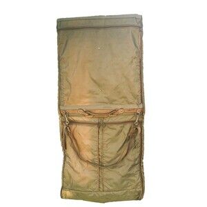 Hartmann Garment Bag Ballistic Nylon Leather Trim Travel Fold Business Vintage